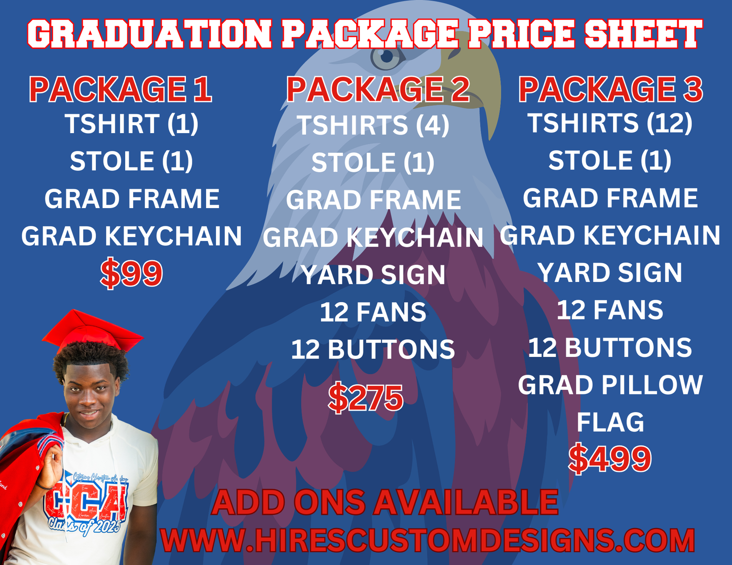 Custom Grad Packs and Family Packs