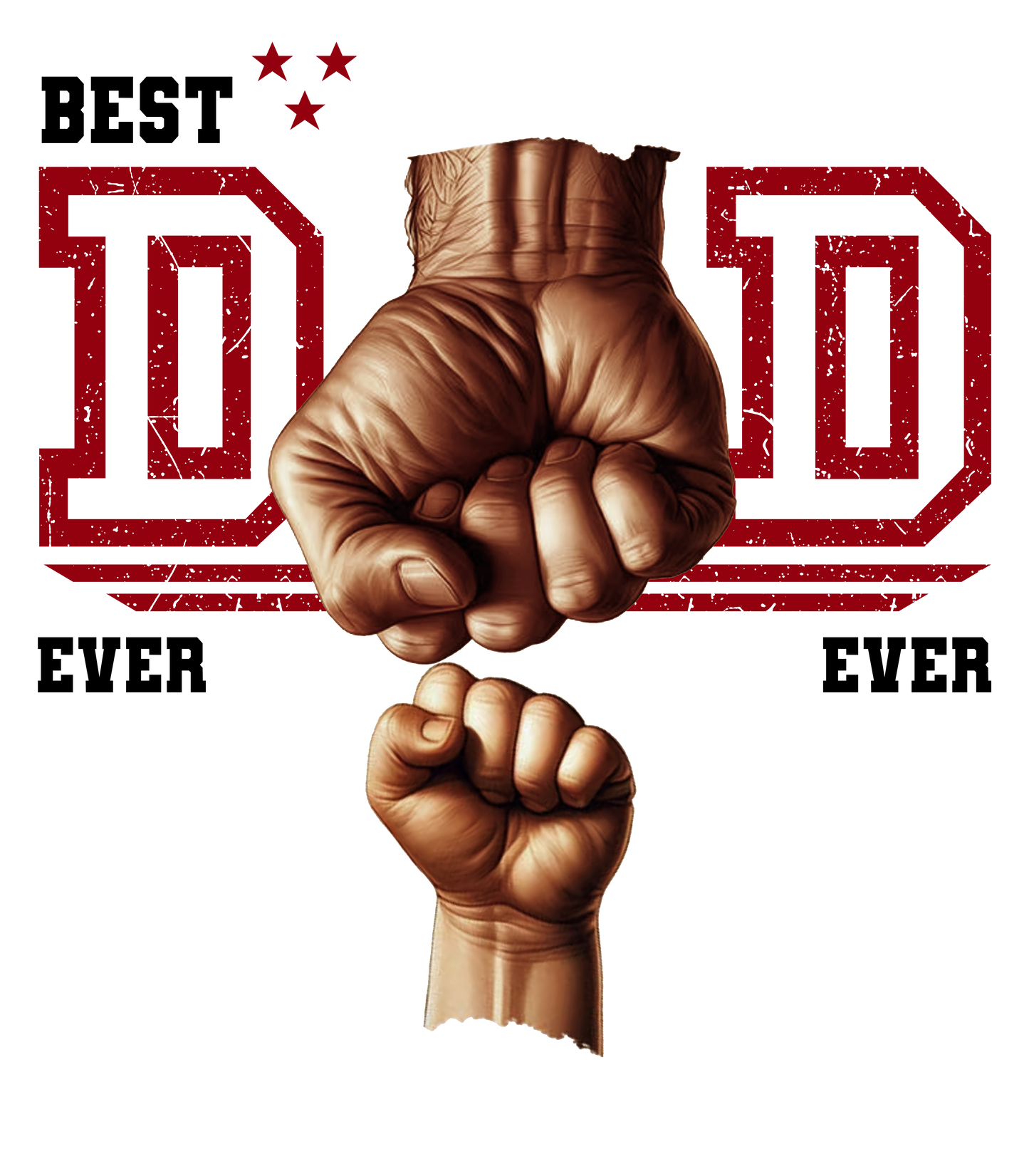 CUSTOM Best Dad Ever- fist bump (African American)