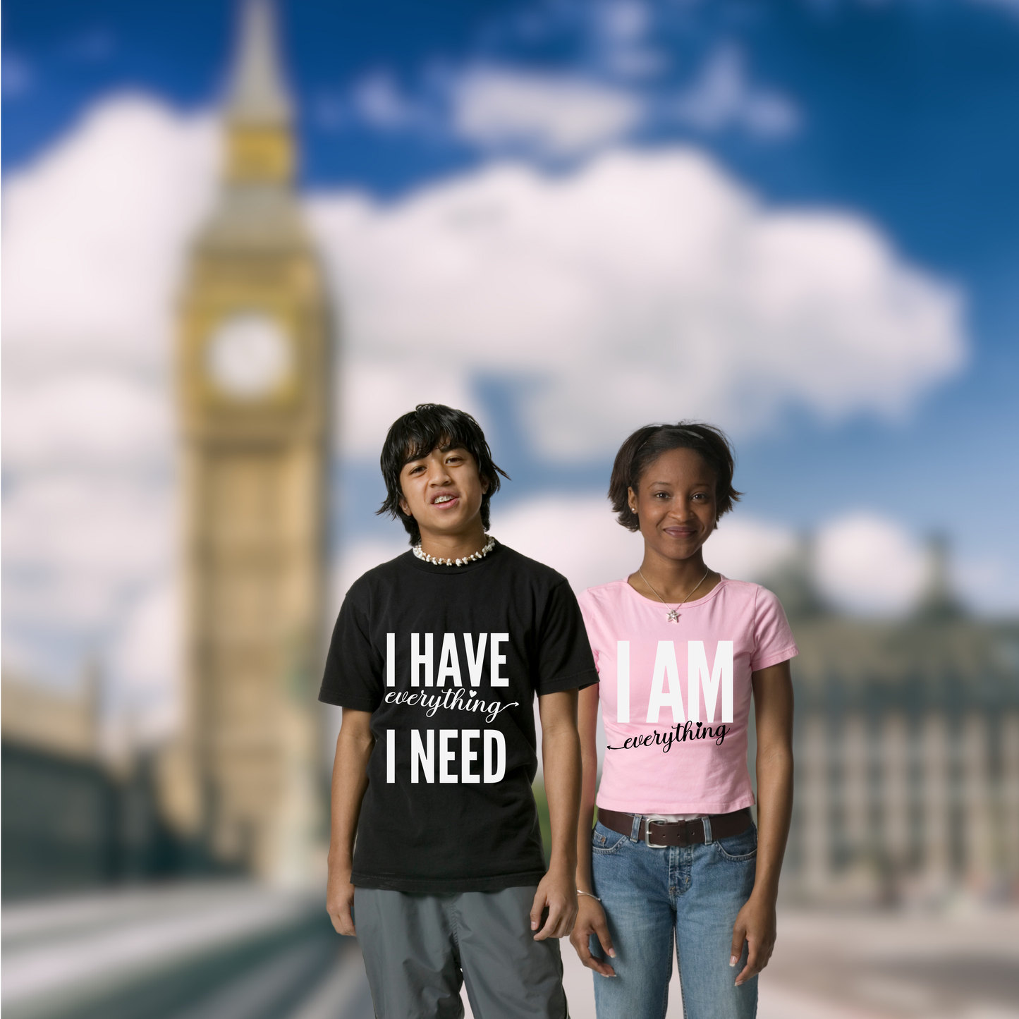 I HAVE I AM couples t shirts