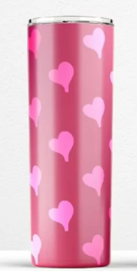 Red Heart Ombre tumbler