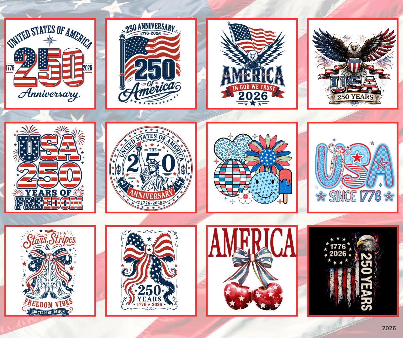 4th of July Celebrating 250 years