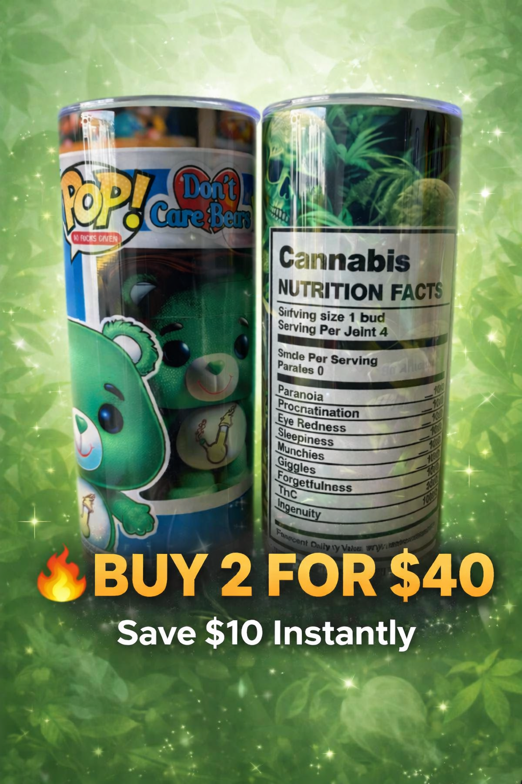 🌿✨ 420 Vibes Tumbler Collection – 20oz Stainless Steel ✨🌿