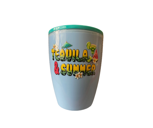 Colorful stemless tumbler
