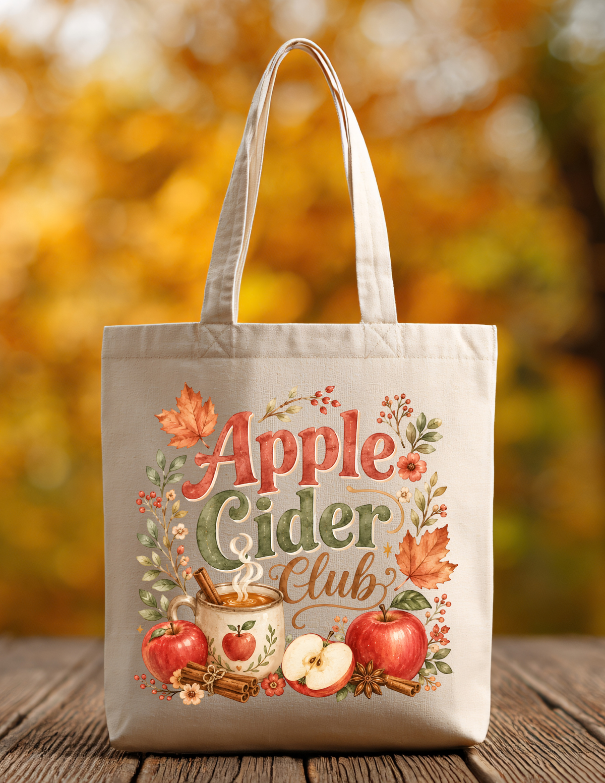 Fall Market Tote Bags | 100% Cotton Reusable Fall Totes