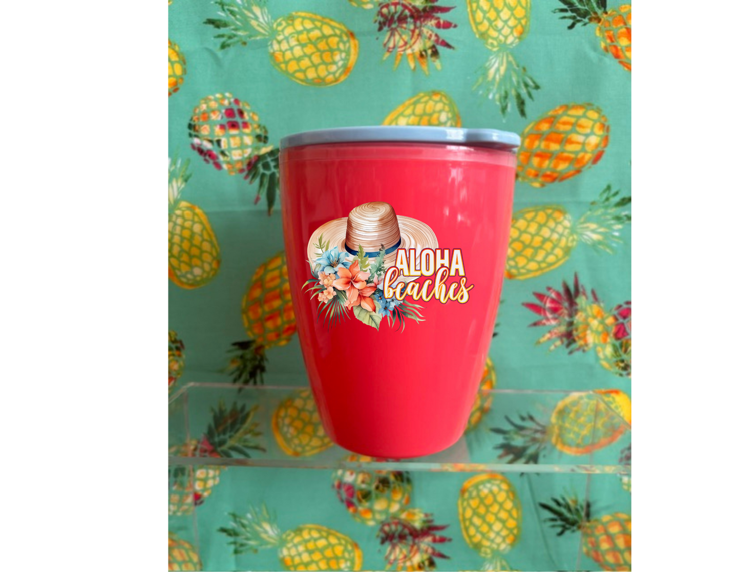 Summer Fun Colorful stemless tumbler