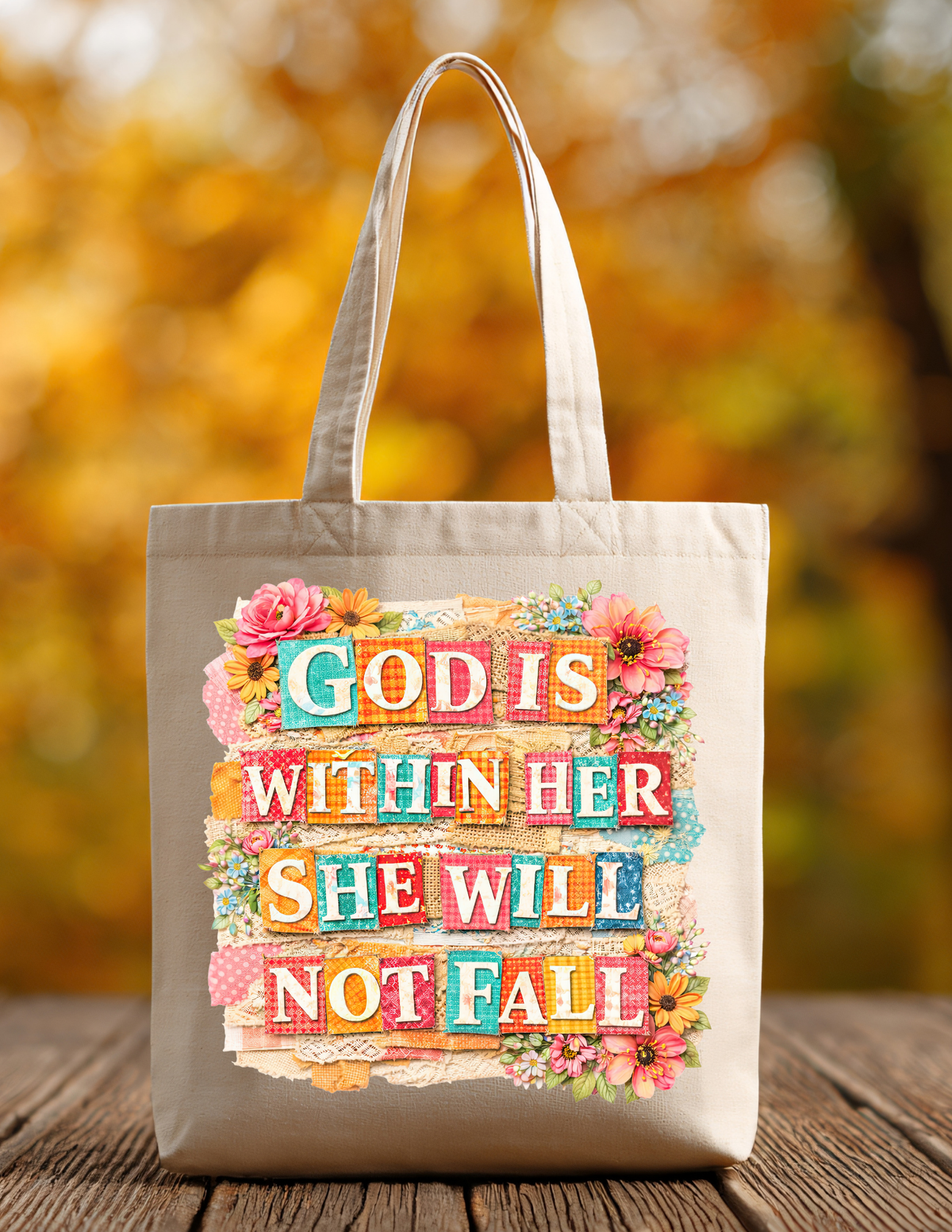 Fall Market Tote Bags | 100% Cotton Reusable Fall Totes