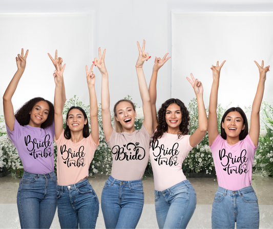 Bride Tribe / Bride Squad t shirts