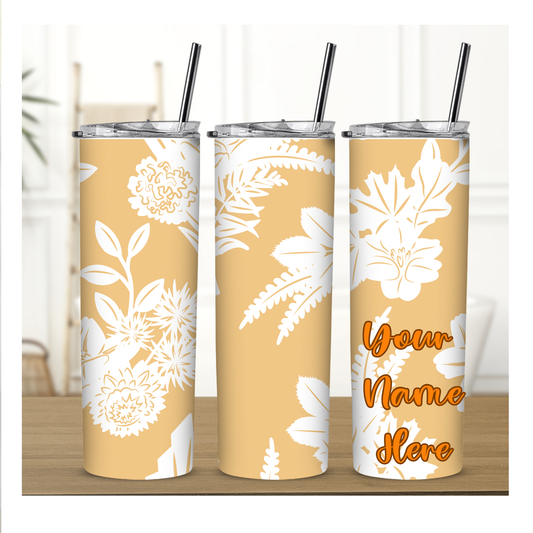 FALL Flowers tumbler