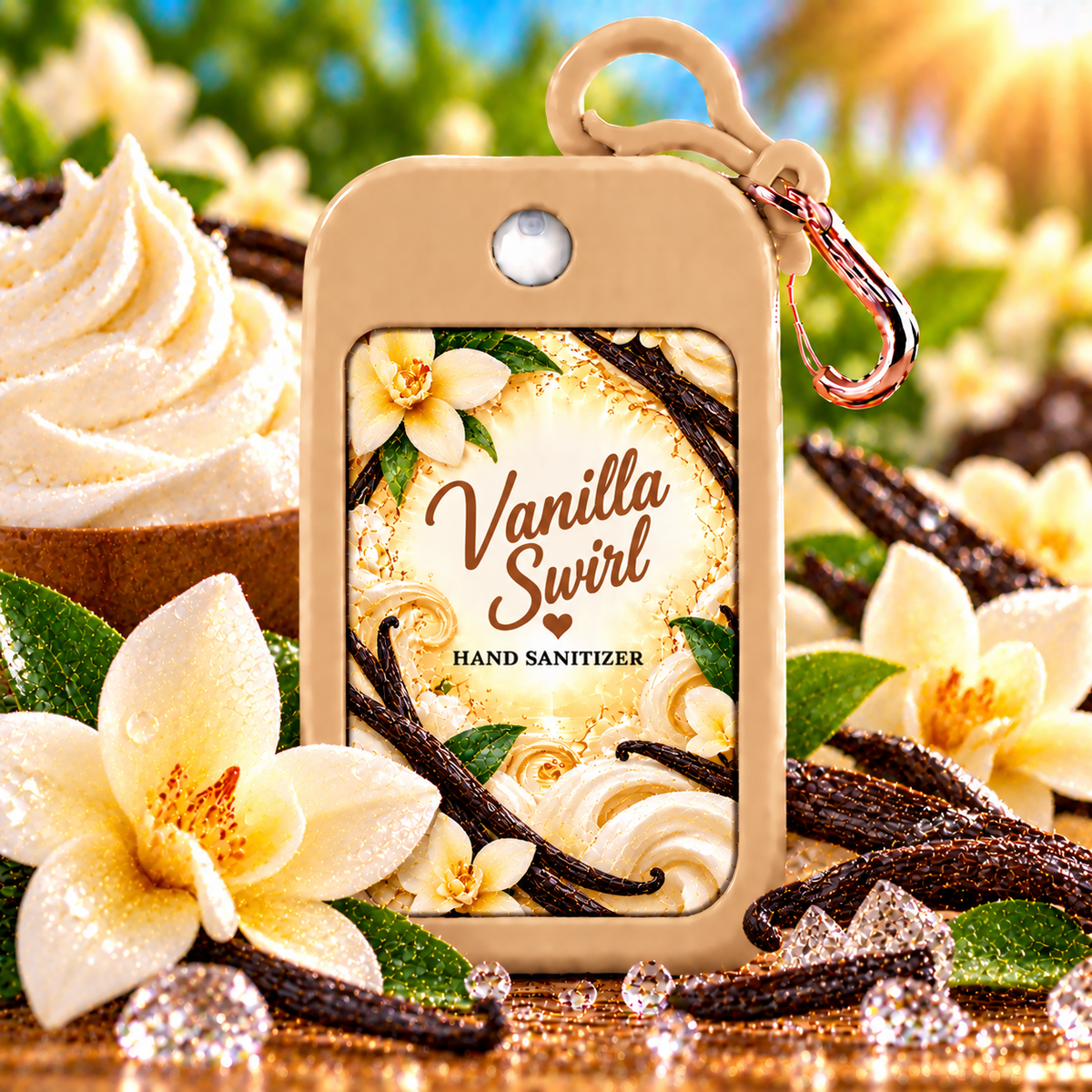 Custom Hand Sanitizer + Holder | Choose Your Scent & Design