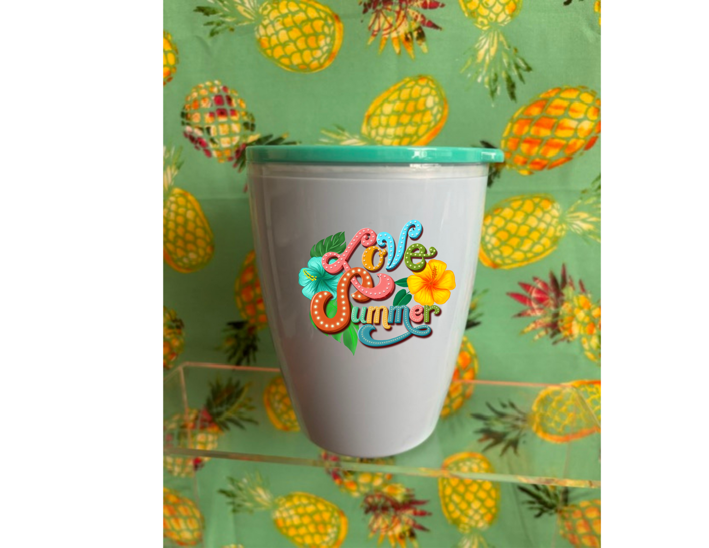 Summer Fun Colorful stemless tumbler