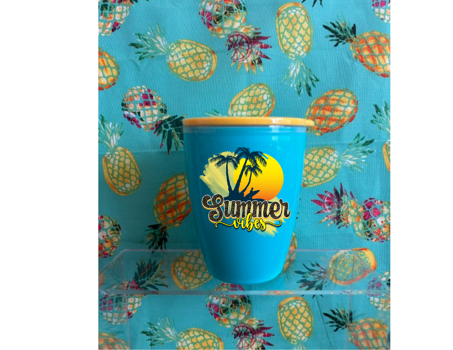 Summer Fun Colorful stemless tumbler